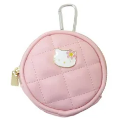 【新品・5営業日で発送】丸眞 サンリオ ハローキティ ピンクキルト カラビナ付きミニポーチ 化粧ポーチ 小物入れ (3825007500)【入数:3】