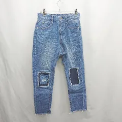 ◇ Θ UNRELISH アンレリッシュ ダメージ加工 カットオフ デニムパンツ ジーンズ サイズS ブルー レディース E  【1412260014533】