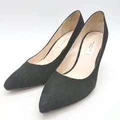 ◇ SEVEN TWELVE THIRTY セヴン・トゥエルヴ・サーティ ヒール サイズ22.5 ブラック系 レディース E  【1405140016673】