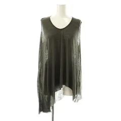ヘルムートラング HELMUT LANG ノースリーブカットソー イレギュラーヘム S チャコールグレー /ES ■OSのサムネイル