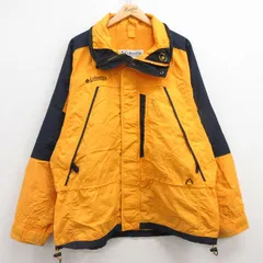 XL/古着 コロンビア 長袖 ナイロン ジャケット メンズ 00s ワンポイントロゴ 大きいサイズ 黄他 イエロー 25feb05 中古 アウター