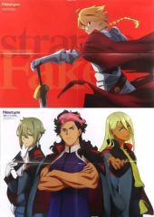 [중고] 포스터 양면 B3 포스터(4절) 세이버/구엘&엘란&샤딕 [Fate/strange Fake/기동전사 건담 수성의 마녀] 월간 뉴 타입 2023년 2월호 부록