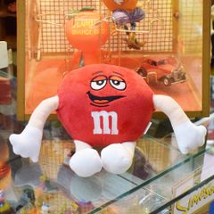 【レッド】エムアンドエムズ プラッシュドール M&Ms 人形 ぬいぐるみ クッション アメリカン雑貨 ガレージ インテリア