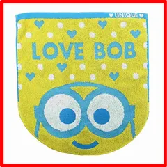【匿名配送】02ラブボブ_約34×36cm 丸眞 ハンドタオル MINION ミニオン ラブボブ 綿100% 抗菌防臭加工 4805045700