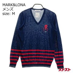 MARK & LONA ユニオンジャック柄 Vネックニット 46 - メルカリ