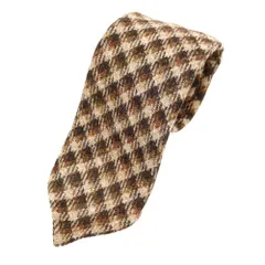 イージーカペッリ ウール チェック ネクタイ グレー E&G CAPPELLI 未使用】イージーカペッリ E.G.CAPPELLI Sharon別注 ウール