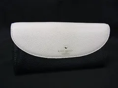 kate spade ケイトスペード レザー 二つ折り 長財布 ウォレット 札入れ 小銭入れ カード入れ レディース ブラック系×アイボリー系 DK5707