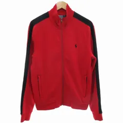 ポロ バイ ラルフローレン Polo by Ralph Lauren トラックジャケット ブルゾン ジャージ ロゴ刺繍 M 赤 レッド /HD 0824 ■GY18のサムネイル