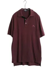 【お得なクーポン配布中!】 90s USA製 初期 ポロゴルフ ラルフローレン 鹿の子 半袖 ポロシャツ メンズ M オールド ポロ 半袖シャツ ワンポイント コットン カットソー