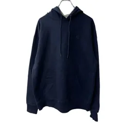 Champion ロゴスウェット パーカー L ネイビー チャンピオン フーディー プルオーバー ワンポイントロゴ 古着卸 アメリカ仕入 a709-5272