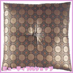 【特価】菊梨し 座布団カバー 御前座布団 法要 法事 仏前 仏壇 お寺さん用座布団カバー (金らんサイズ67×68)