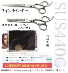 5点 スキ率10％ すきばさみ 7インチ ヘアカット用 ハサミ シザー 散髪 montesoro