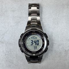 参考上代59400円 CASIO PRO TREK 電波 ソーラー 腕時計 プロトレック PRW-3000T-7JF カシオ シルバー 90930A1