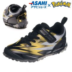 ポケモン ポケットモンスター  スニーカー キッズ 子供 小学生 16cmのみ アサヒシューズ  ガチ強 P109 ブラック ピカチュウ