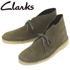 Clarks (クラークス) 26154726 Desert Boot デザートブーツ メンズブーツ Light Olive Suede CL022 clarks UK8-約26cm