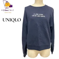 ユニクロ UT スヌーピー スウェットシャツ L ピーナッツコラボ 紺 ネイビー 刺繍ロゴ レア
