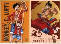 [중고] 클리어 파일 원숭이·D·루피 A4 클리어 파일 세트(2장 세트) ONE PIECE DAY 컬렉션 [이치반 복권 원피스 FULL FORCE] I상