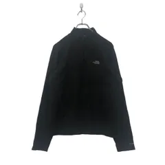 THE NORTH FACE フリース ジャケット レディース L ブラック ザノースフェイス ハーフジップ 裏起毛 古着卸 アメリカ仕入 a603-6007