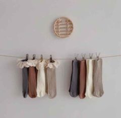 韓国子供服  5足セット シンプル リブ フリル ソックス ♡ シンプル リブ 靴下 ベビー  ベビーソックス 靴 スニーカー 可愛い オシャレ ベビー服
