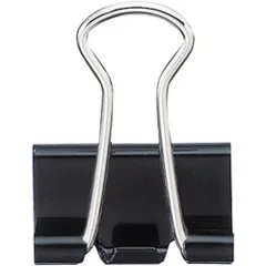 パ）ダブルクリップ　オープンボックス　ブラック豆　１箱（２０個入×１０）4263-9749【カウネット】