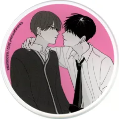 【中古】コースター 田中優也＆柿本健(ピンク) アクリルコースター 「はなげのまい先生『兄貴の友達2巻』発売記念×Gratte animatecafe」 ドリンクメニュー有償特典