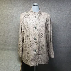piclita by MOONBAT(ピクリタ バイ ムーンバット）羊革スタンドカラージャケット　ベージュ系　タグ表記サイズ：M y6970iのサムネイル