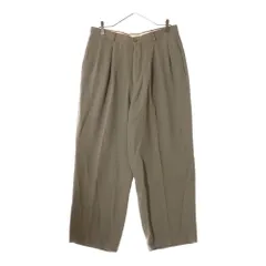 EMPORIO ARMANI (エンポリオアルマーニ) ウール レーヨン ワイドパンツ グリーン 6611‐3002のサムネイル