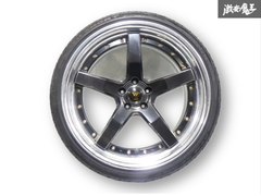 美品！バリ山5mm残！●KUHL VERZ KCV03 クール 21インチ 10J +28 PCD114.3 5H 5穴 タイヤホイール1本 アルファード ヴェルファイア ＠