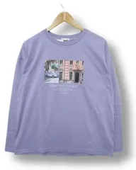 【送料無料】【新品未使用】ハニーズ COLZA コルザ 長袖Tシャツ プリント パープル レディース Lサイズ■L28694SSS25-250413-50（198）