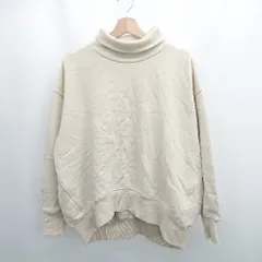 ◇ ⊇ URBAN RESEARCH ハイネック 裏起毛 長袖 トレーナー サイズM ベージュ系 メンズ E  【1505290004213】のサムネイル