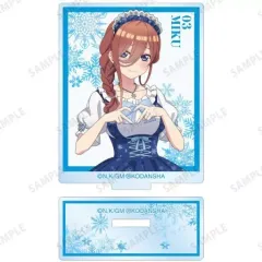 【中古】アクリルスタンド・アクリルパネル 中野三玖B 「映画 五等分の花嫁 描き下ろしイラスト スノーメイドver. トレーディングアクリルスタンド」