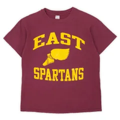 チャンピオン Champion 80s 80年代 カレッジプリントTシャツ MADE IN USA アメリカ製 トリコタグ ウィングフット ヴィンテージ 古着 メンズ Tシャツ カットソー バーガンディー エンジ L【中古】