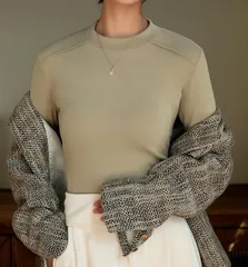 インナーシャツ Tシャツ レディース クルーネック インナー 微起毛 厚手 暖か 防寒 長袖 カットソー トップス スリム 無地 秋 冬 通勤 通学 シンプル カジュアル ファッション zqys104zqys104