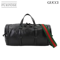 美品】GUCCI レザー ヒステリア ボストンバッグ シマ A4可能