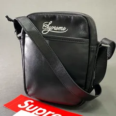 Hg9 SUPREME NIKE シュプリーム ナイキ LEATHER SHOULDER BAG レザーショルダーバッグ HJ7964-045 ブラック 牛革 メンズ