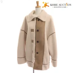 ■ トゥデイフル ステンカラーコート アウター ボア ボンディング加工 レディース 36 ベージュ