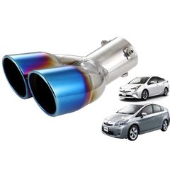 【人気商品】プリウス専用 2本出し Takelablaze マフラーカッター TOYOTA Prius30系 40系 50系 前期 後期 プリウスα専用 チタンカラー