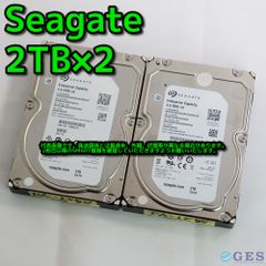 Seagate 3.5インチHDD 2TB ST2000NM0055 2台セット 動作中古品 2017年製【Y30/Y31】