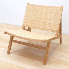 NOWHERE LIKE HOME ラウンジチェア タスカー Lounge Chair TUSKER チーク無垢材 ラタン 屋外 椅子 イス 北欧 EG17405 中古オフィス家具
