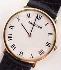磨き済み Audemars Piguet(オーデマ ピゲ) ラウンド D81534 YG/革 手巻 イエローゴールド メンズ レディース