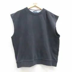 XL/古着 トミーヒルフィガー 半袖 ブランド ノースリーブ メンズ 90s ワンポイントロゴ クルーネック 黒 ブラック 25jul04 中古 スエット 