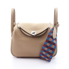 エルメス HERMES ショルダーバッグ リンディ ミニ ヴェルソ マキシカドリーユ 083720CC トレンチ/エトゥープ レザー リンディミニ マキシカドリーユ ヴェルソ トレンチ/エトゥープ レディース Used A