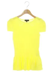 エポカ M5N42-523-62 トップス 40 イエロー フリル ストレッチ ITYZJGX62YXG