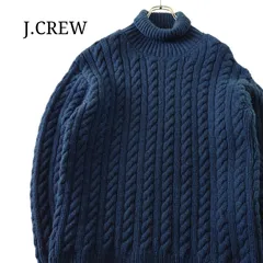 【90~00s】J.CREW ジェイクルー タートルネックセーター ケーブル編み ニット オールドタグ
