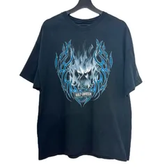 【VINTAGE】00s HARLEY DAVIDSON BLUE FLAME S/S T-SHIRT ヴィンテージ ハーレーダビッドソン ブルーフレイム Tシャツ