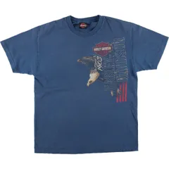 古着 ハーレーダビッドソン Harley-Davidson 鷲柄 イーグル柄 モーターサイクル バイクTシャツ メンズM相当/eaa527916