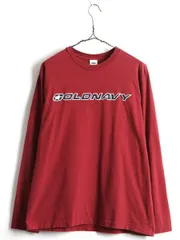 ■ 2000円ポッキリ 返品不可 ■00s オールド ■ OLDNAVY オールドネイビー ロゴ刺繍 長袖 Tシャツ