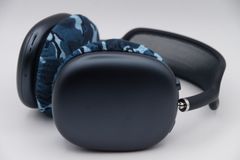 Apple AirPods Max (USB-C) のイヤーパッドの保護・修理に mimimamo スーパーストレッチ・ヘッドホンカバー （サイズ：L、色：オーシャン、型番：MHC-002-CO）