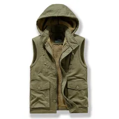 種類41：2XL/C：M2 ダークブルー 秋冬 コーデ メンズ  服 シンプル ファッション オシャレ 大人 かっこいい 大きいサイズ ストリート 紳士服 アメリカン レトロ ハンティング フード付き ベストワーク ジャケット アウター ベスト ラム アミ カ