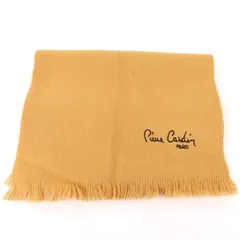 ピエールカルダン マフラー 無地 ロゴ刺繍 ブランド 小物 メンズ レディース ベージュ Pierre Cardin 【中古】のサムネイル